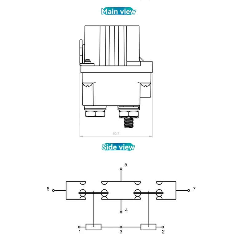 A96I-12V 600A Electric Winch Relay 4500 For ATV Winch Relay
