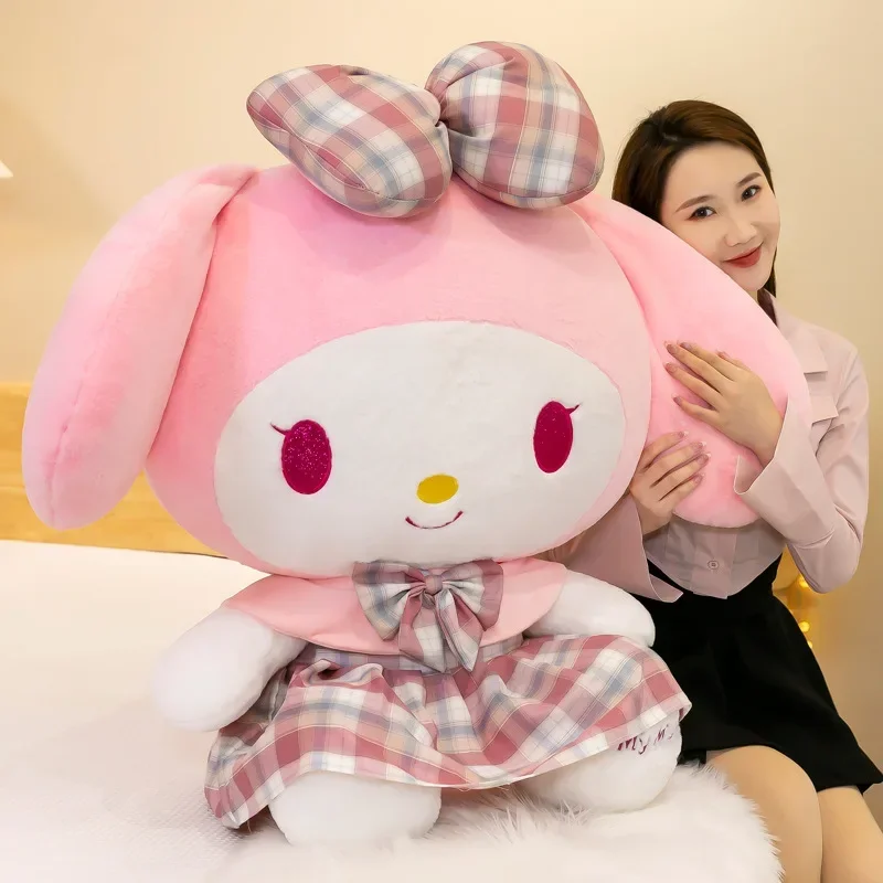 

50-60cm Sanrio Kulomi MY Melody Plush Dolls Anime Cartoons Cute Soft Animal Stuffed Toys Children Pillow Ragdoll Birthday Gifts