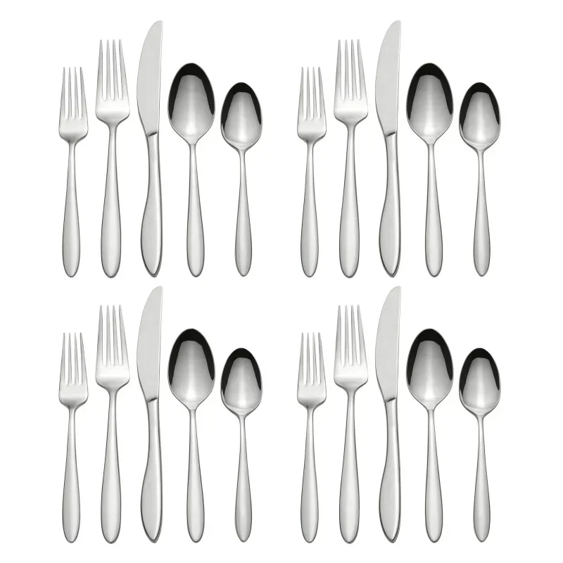 20-Piece Stainless Steel Silverware Set (Service for 4)