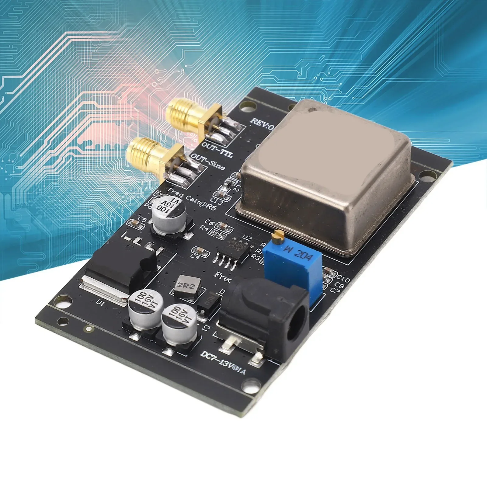 Oscillatore a cristallo OCXO 10MHz Modulo di riferimento standard di frequenza Scheda a temperatura costante - immagine 2