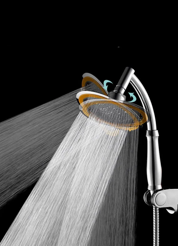 Shower Head Shower Nozzle 4/6 Inch Shower Head High Pressure 360 Adjustable Large Round Rainfall Sprayer Hand Held
