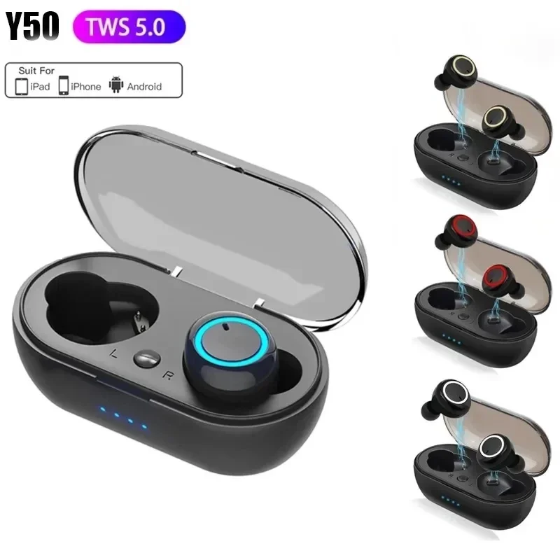 

Bluetooth Earphones with Mic 9D Stereo TWS Waterproof Sport Earbuds HiFi Wireless Headphones Gaming Headsets for Xiaomi Samsung