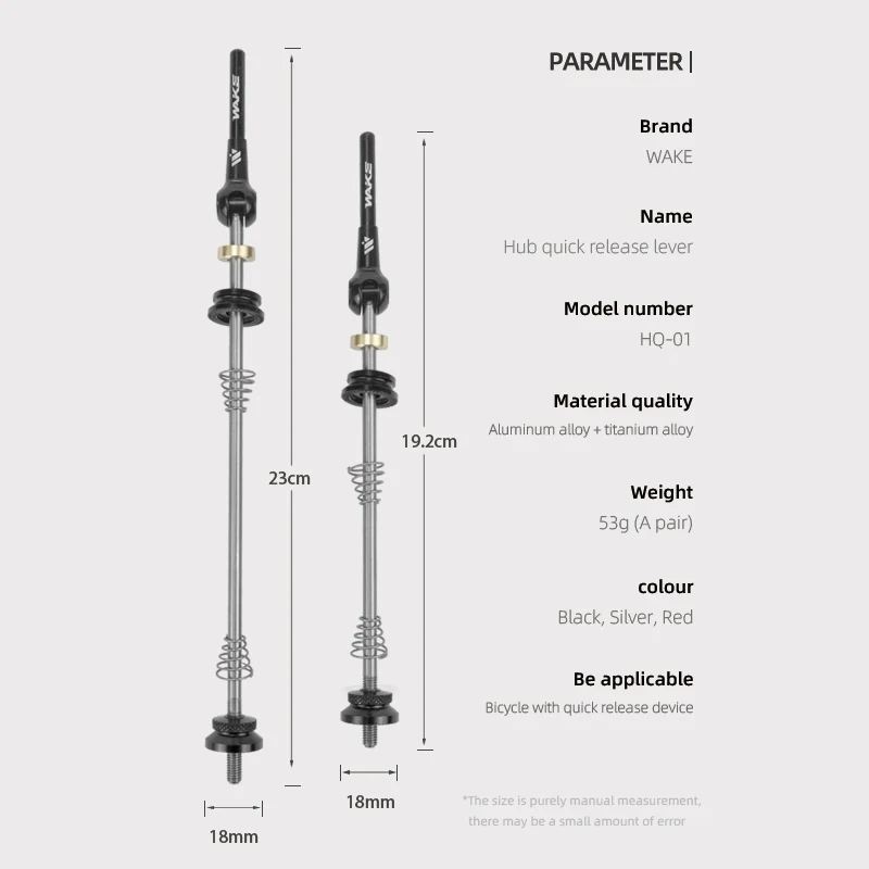 Brochette à dégagement rapide QR vintage pour Shimano XT