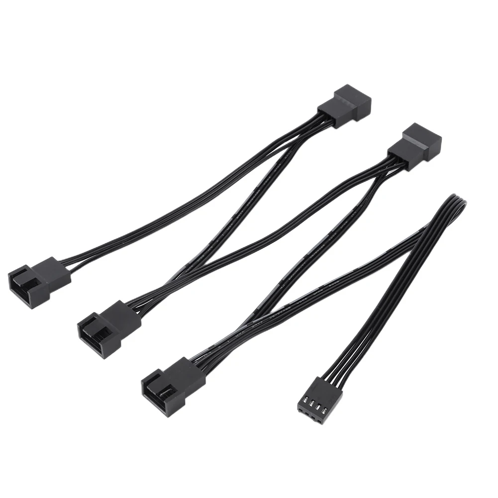 Portable Fan PWM Splitter Female To Male Power Multi Splitter PVC Insulation Material Extension Cable Connector for PC Case Fan
