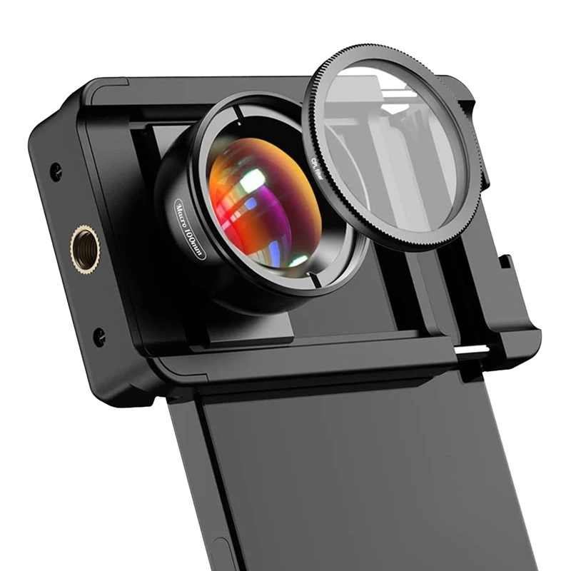 

Phone Macro Lens 10X Macro Lens + CPL Filter With Multi-Function Lens Clip For Smartphone