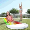 480x76CM Inflatable Water Slide Mat Summer Swimming Pool Waterskiing Splash Toys Outdoor Backyard Lawn Water Slides Sprinkler 3