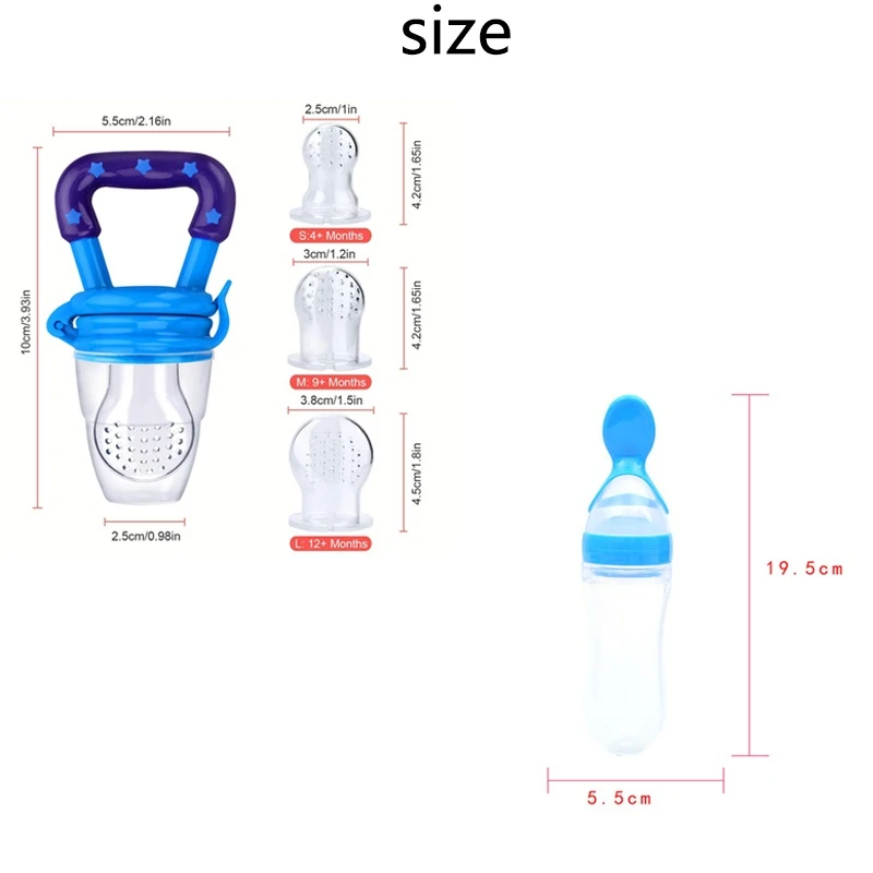 New Squeezing Feeding Bottle Silicone Newborn Baby Training Rice Spoon Infant Cereal Food Supplement Feeder Safe Tableware Tools