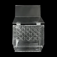 Boîte de chaîne électrique orthodontique 2 en 1, distributeur de cravate de Ligature en acrylique, boîte de stérilisation pour cravate de Ligature, chaîne électrique 5