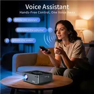 본국 1080P 8K 디코드 스마트 프로젝터 안드로이드 9.0 350ANSI 이중 와이파이 BT5.0 돌비 오디오 4D 키스톤 홈 극장 프로젝터