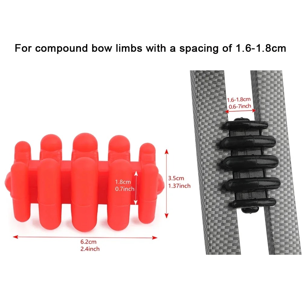 3pcs Tir à L'arc Stabilisateur Arc Balle Stabilisateur Caoutchouc