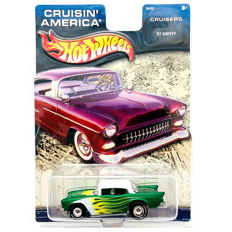hot-wheels-cars-cruisin-america-57-chevy-1-64-коллекционные-игрушечные-автомобили