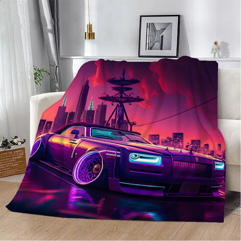 

R-Rolls-Royce Shaggy Throw Blanket for Bed Flannel Decorative Sofa Blankets Bedroom Decoration Bedspread the Fluffy Soft Fleece