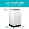 Small Portable Washer,Washing Machine for Household Use,Portable Washer 3.0 Cu.Ft.with 6 Cycles, Transparent Lid & LED Display 5