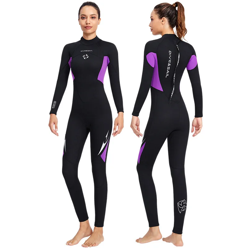 Women Plus Size Wetsuit 3mm Full Stretch SCUBA Diving Wetsuit Neoprene