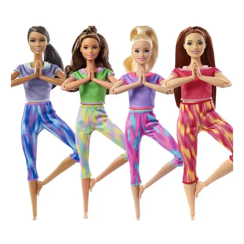 Doll Yago Sport Wear Tops Pants Kawaii 8 Items /Lot Kids Toys Mini Clothes Free Shipping Items For Barbie DIY Children Game Gift