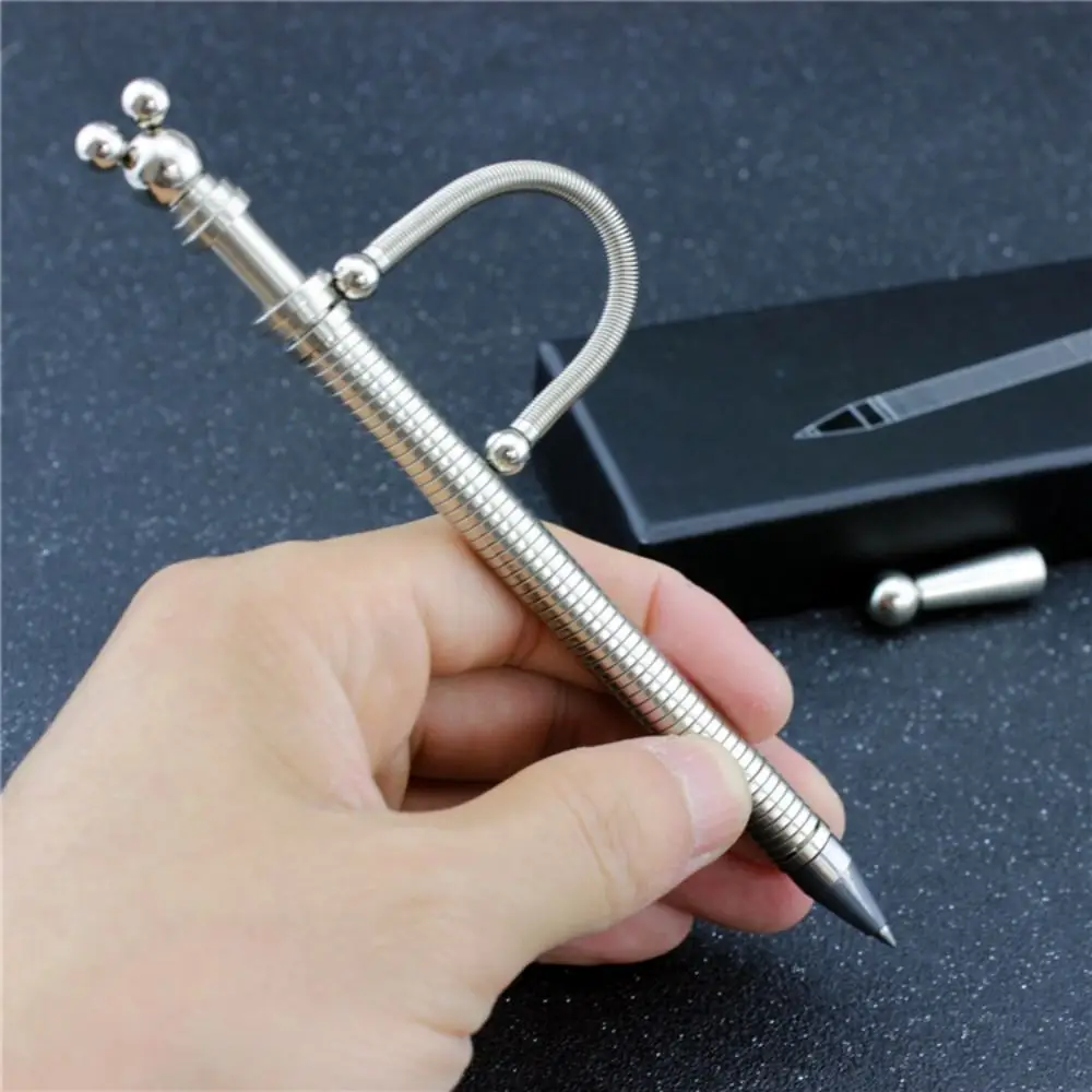 New Metal Fidget Pen Spring Decompression Toy Magnetic Pen School Office Stationery Ballpoint Magnetic Metal Writing Toy multifunction pen