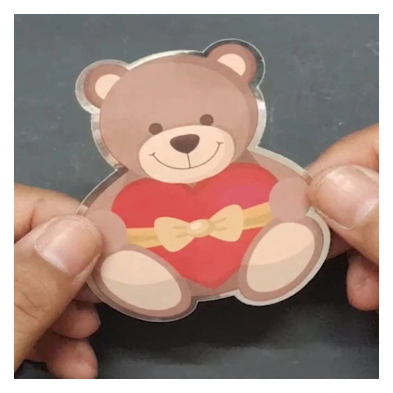 Рисунок 5 - Глянцевая Серебряная наклейка этикетка