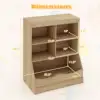 34.5" Kids Bookshelf w/ Anti-Tipping Kits Multi-functional Display Rack 2