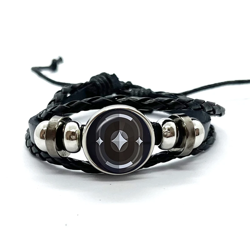 Game Leather Bracelets Valorant Astra Killjoy Jett Sova Cypher Women Man Snap Button Bracelet & Bangles for Fans Gift 6