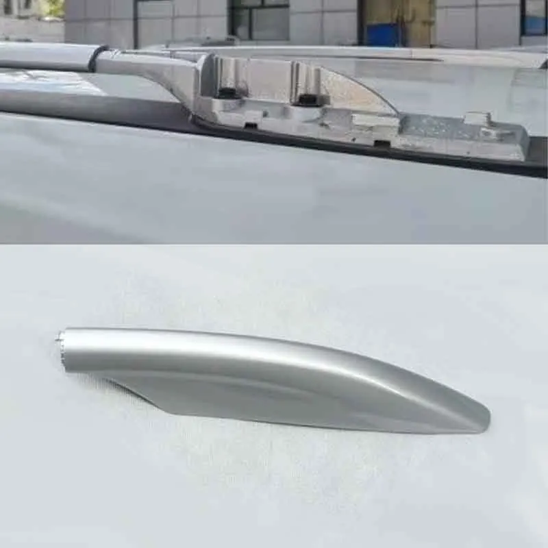 Portapacchi Portapacchi Per Nissan X-Trail X Trail Rogue T32 2014-2019 Bar Rail End Cover Shell Cap Trim Silver
