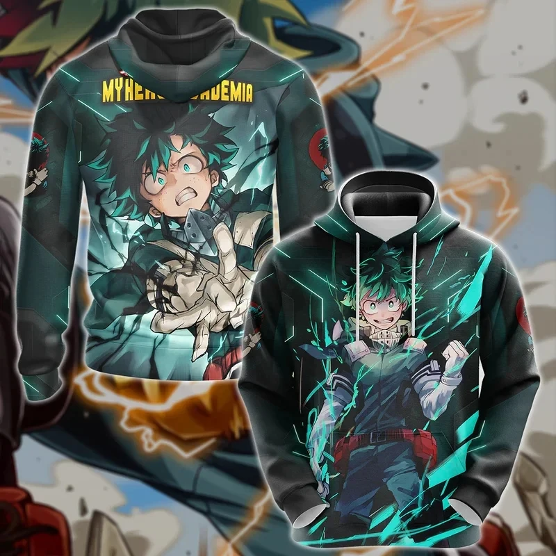 

Anime My Hero Academia Hoodie For Men Clothing 3D Manga Printing New In Hoodies Women Tops Harajuku Fashion Kids Y2k Pullovers