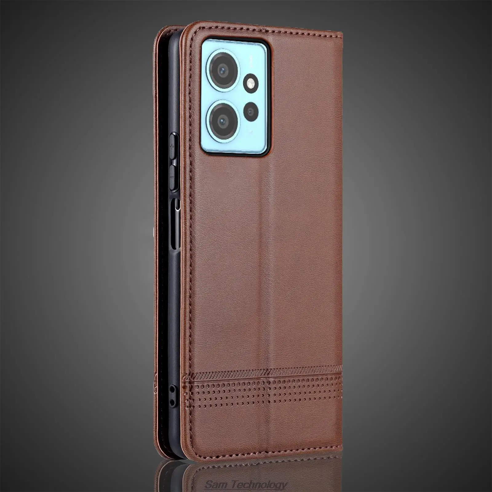 Para Xiaomi Redmi Note 13 4G Global Funda de cuero con relieve de