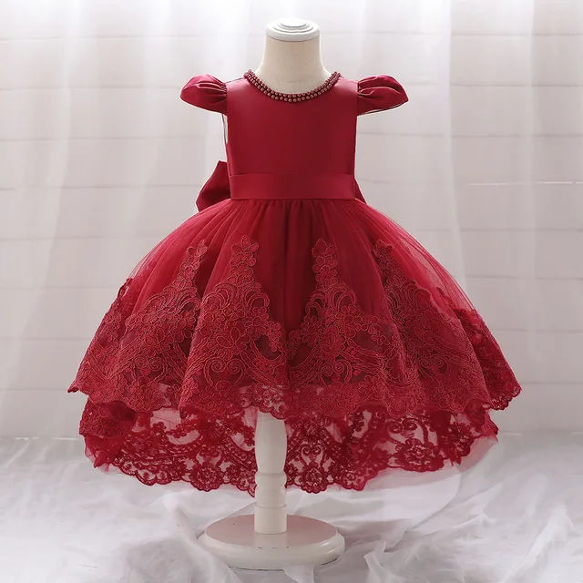 Flower Girl Dress Forged Fabric Long Flower Girl Princess Dress Children s Piano Performance