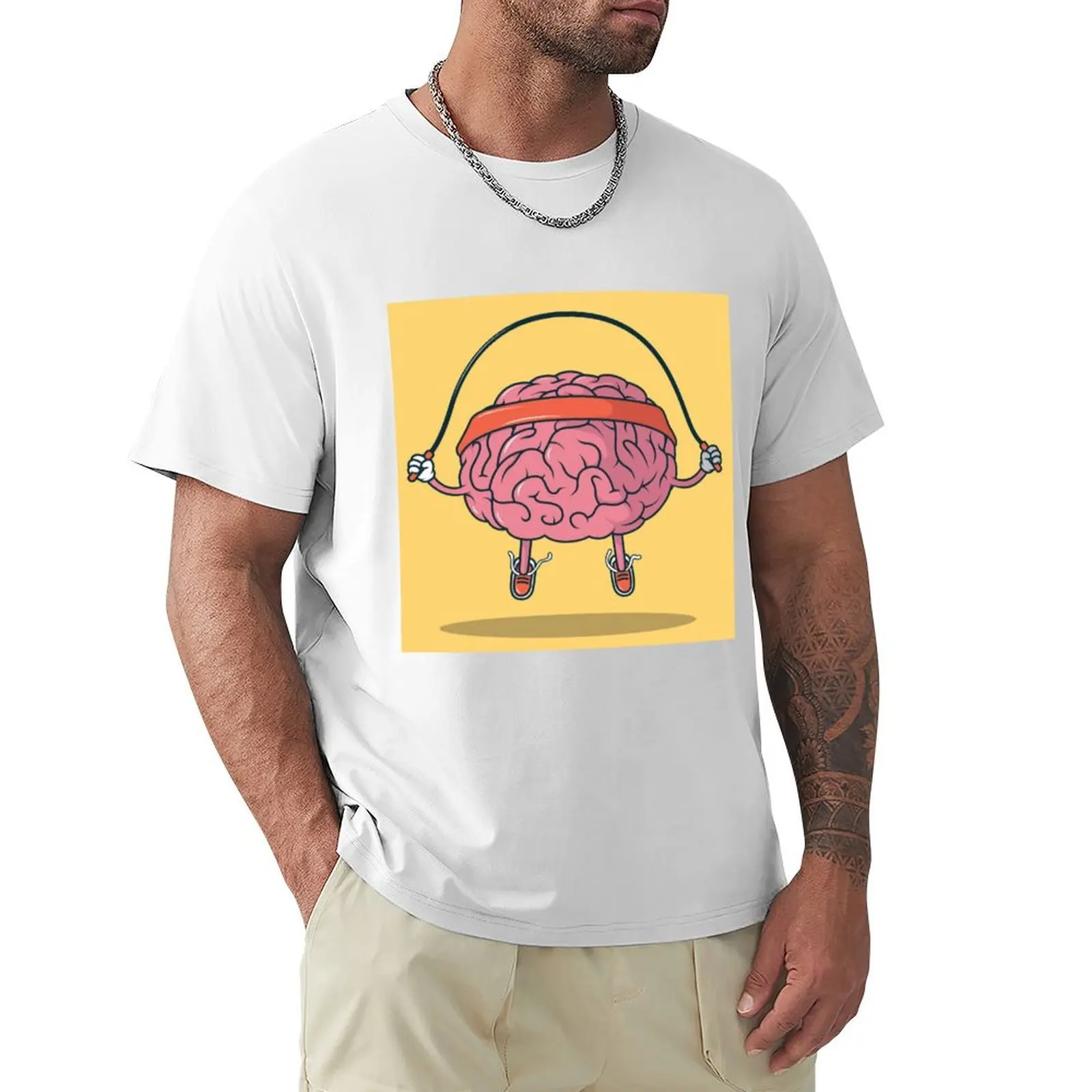 

Brain Sports T-Shirt tops Blouse hippie clothes korean fashion Men's t-shirt