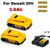 DCB203 Li ion Battery 3Ah Replacement for DeWalt 18v 20Volt Max Lithium Ion Batteries DCB206 DCB205 DCB204 DCB200Power Tools 1