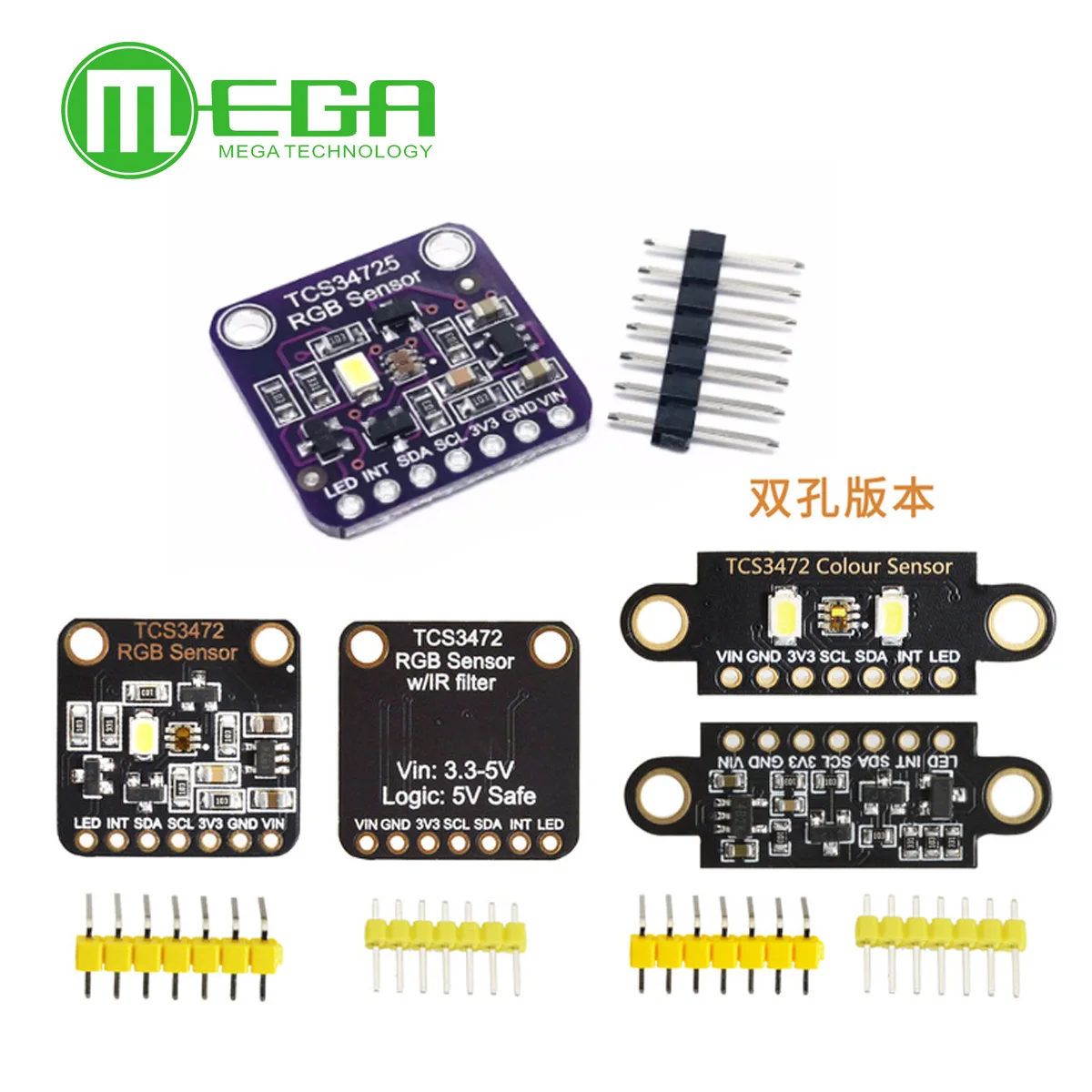 10 шт. цветовой сенсорный RGB-датчик TCS34725 макетная плата модуль TCS3472X | Электронные
