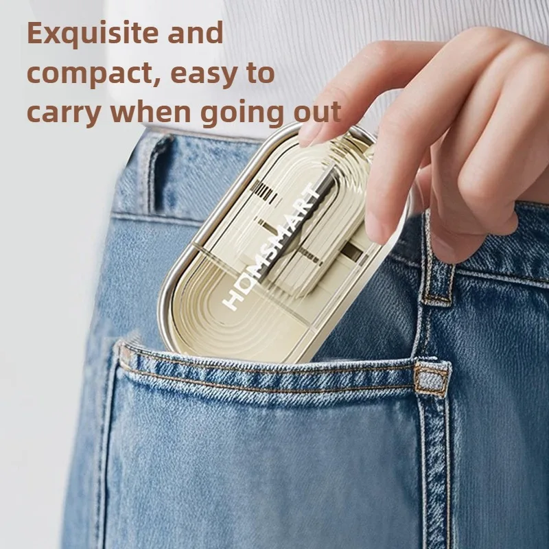 Portable Mini Pill Cutter and Splitter 1/2 1/4 Tablet Cutting Storage Compartment for Vitamin Medication Organizer Pill Box