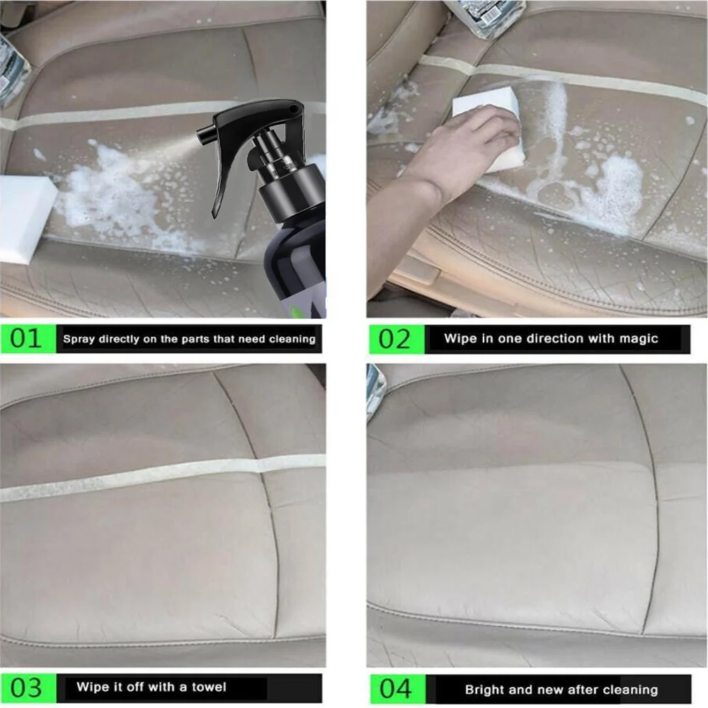 300ML Car Interior Plastic Restorer HGKJ S3 Liquid Leather Seat Spray Restoration Coat Wax Car Care Product Plastics Renovator 3