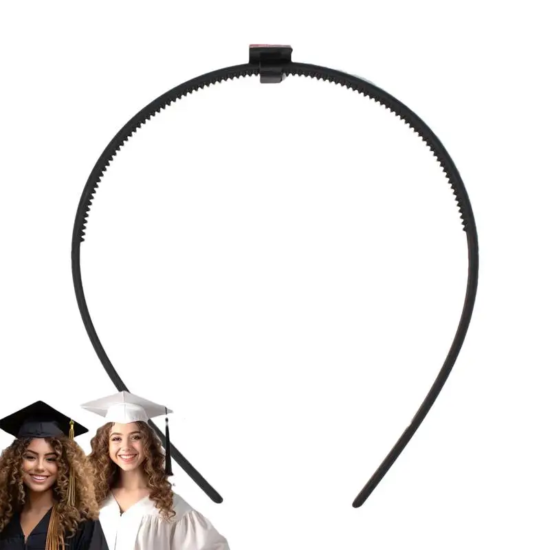 

Повязка на голову для выпускного шапки Многофункциональный повязка на голову держатель для градиентной шляпы Черная вставка для шляпы для докторских шапок многоразовый держатель для шляпы