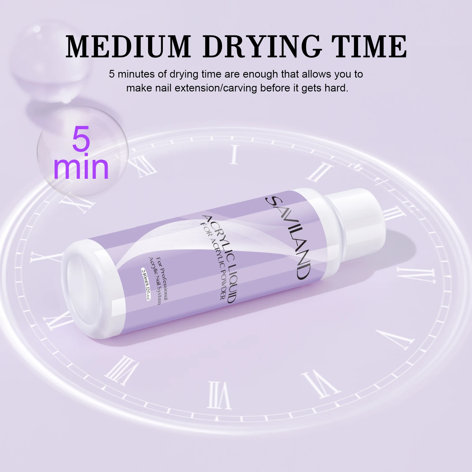 Saviland Monomer Acrylic Nail Liquid 60-500ml Large Capacity Professional Acrylic Nail Liquid For DIY Crystal Liquid Nail Art 2