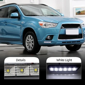 Luci per Auto Mitsubishi ASX 2010 2011 2012 LED DRL Luci Diurne Impermeabili Fari Fendinebbia