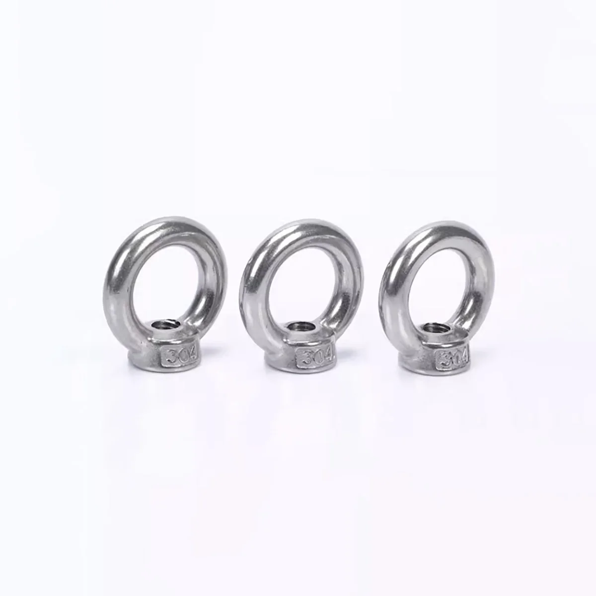 

1-2pcs 304 Stainless Steel Lifting Eye Nutsring Hooking Nut M3 M4 M5 M6 M8 M10 M12 M14 M16 M18 M20 M24