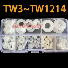 

Black/White Screw Nylon Transistor Gasket The Step T-Type Plastic Washer Insulation Spacer Screw Thread Protector Assortment Kit