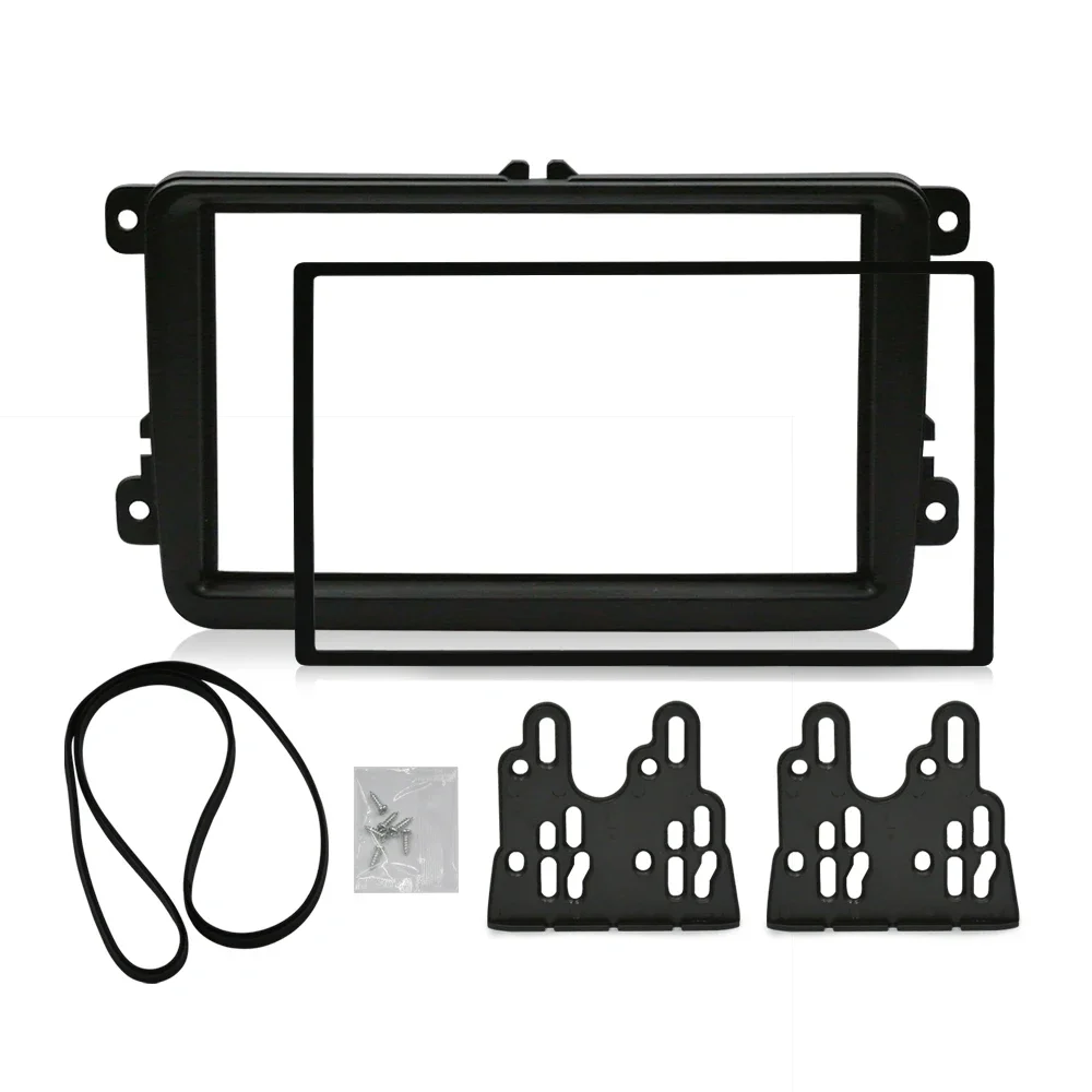 2 Din Car Fascia Per Volkswagen Stereo Panel Dash Mount Installazione Doppio Din Frame Install Kit Refit Fascia 178*102Mm