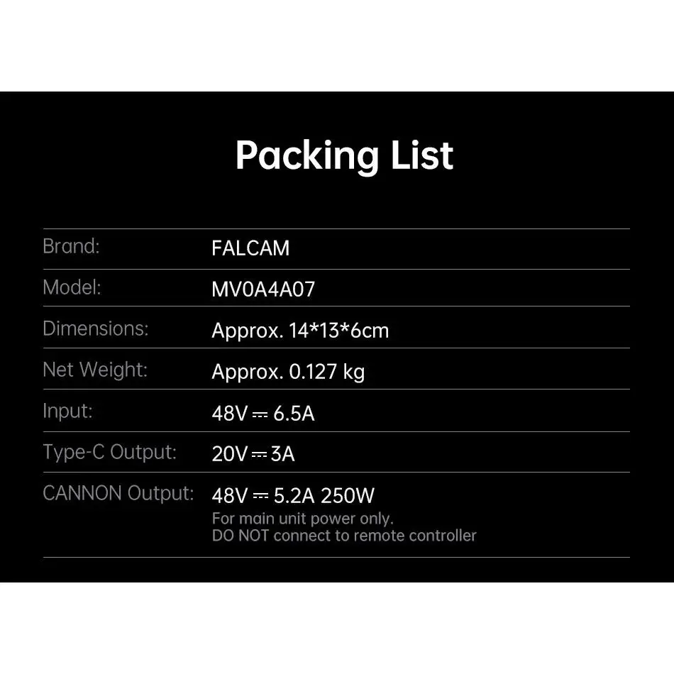 Move LightGo 600 Power Adapter Module,Work with Cannon 600 Power Interface-MV0A4