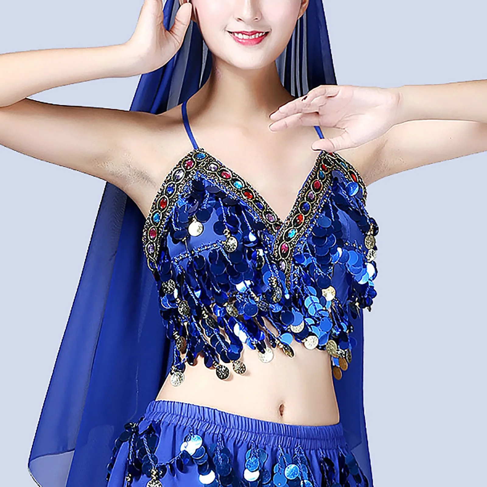 Women Sequin Crop Top Belly Dance Bra Top Tank Top Costume Sequin Tassel Top Womens Strapless Bra Lenceria Mujeres Sexi 섹시 브라