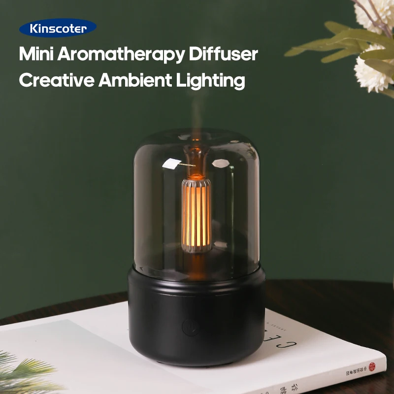 KINSCOTER Mini Aromatherapy Diffuser USB Air Humidifier Essential Oil Night Light Cold Mist Maker Sprayer for Home Bedroom 1