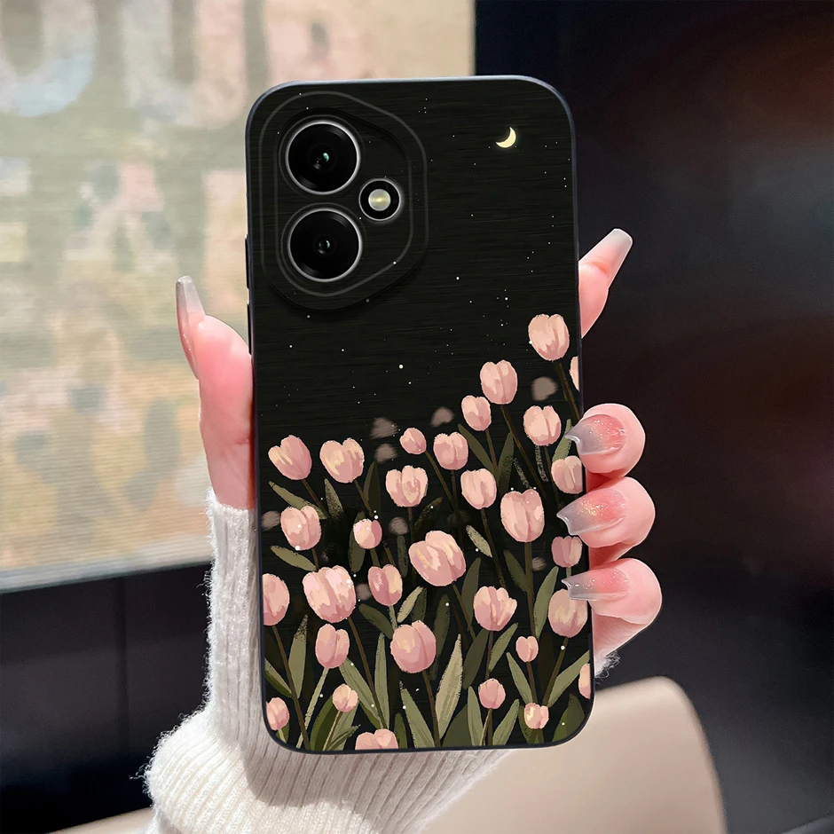 Cute Floral Butterfly Shockproof Soft Silicone Phone Case - Anti-Scratch Protection Cover