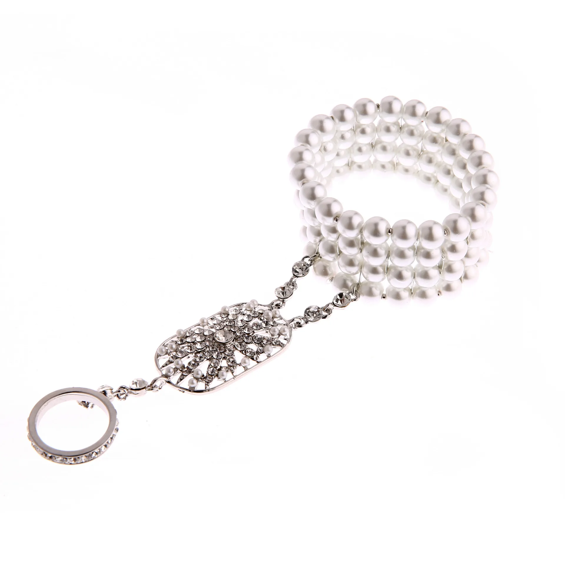 1920s Frauen Flapper Kleid Armband das große Gatsby Glas Perle Armband Party Cosplay Schmuck Handband für Damen – Detail 7