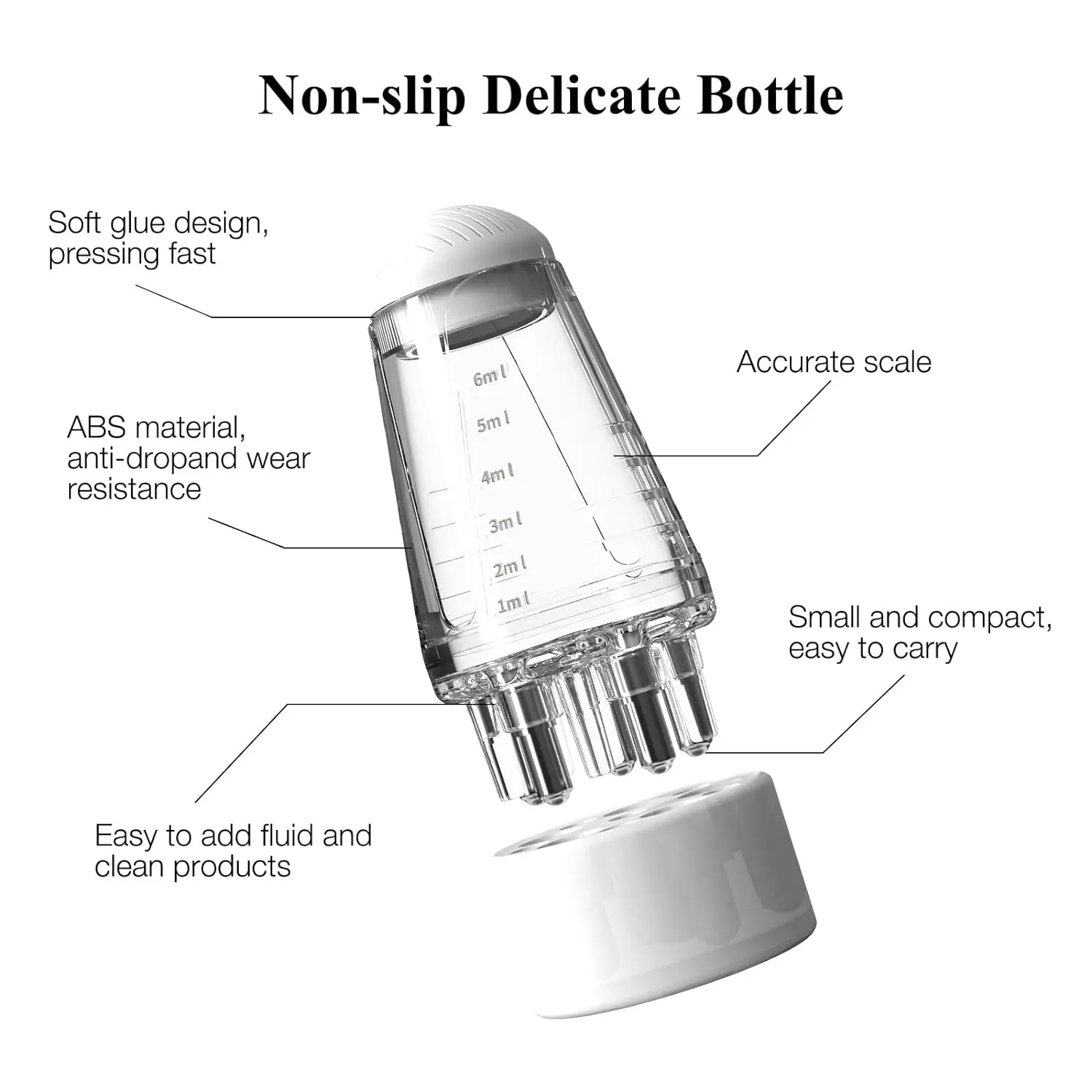 Scalp Care Liquid Comb Hair Growth Essential Oil Applicator Roller Ball Hair Strengthening Liquid Dispenser Comb Massage Comb 5