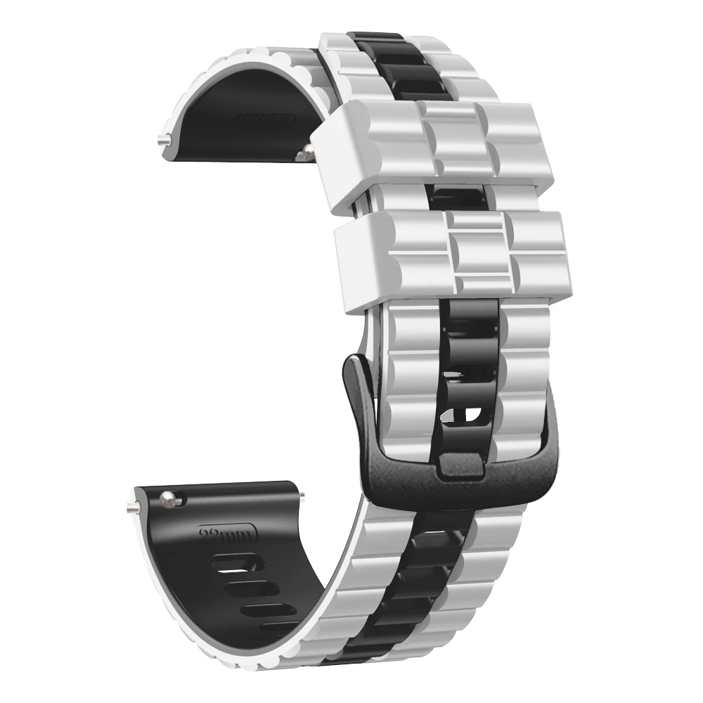 Versatile 22mm Silicone Watch Band - Stylish Strap