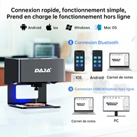 DAJA DJ6 Mini graveur Laser Portable bricolage Bluetooth Machine peint chien étiquette papier cuir en bois plastique Logo CNC Machine 4