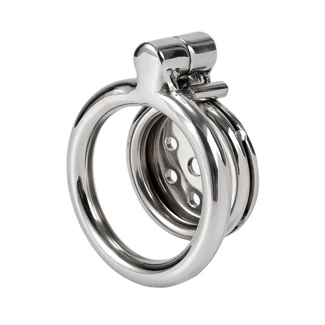 Stainless Steel Mini Male Small Metal Penis Cage Lock Bondage Bird Chastity Cage Belt Cock Ring
