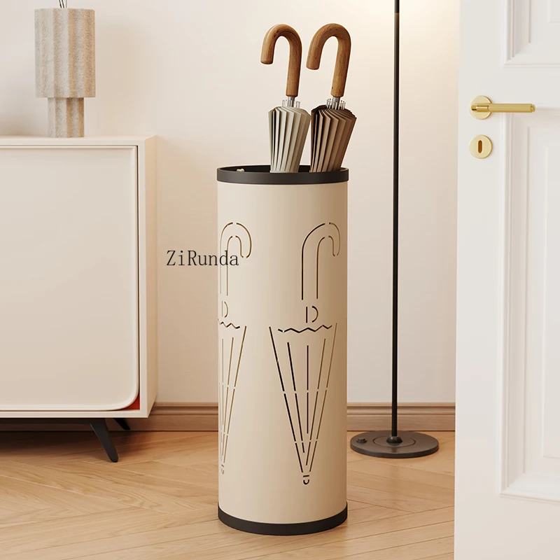 Household umbrella stand Cream wind metal umbrella bucket B & B store Umbrella shelf