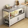 Nordic Light Luxury Kitchen Islands Household Kitchen Cabinets Vegetable Cutting Table Tableware Storage Cabinet rack Cupboard 1
