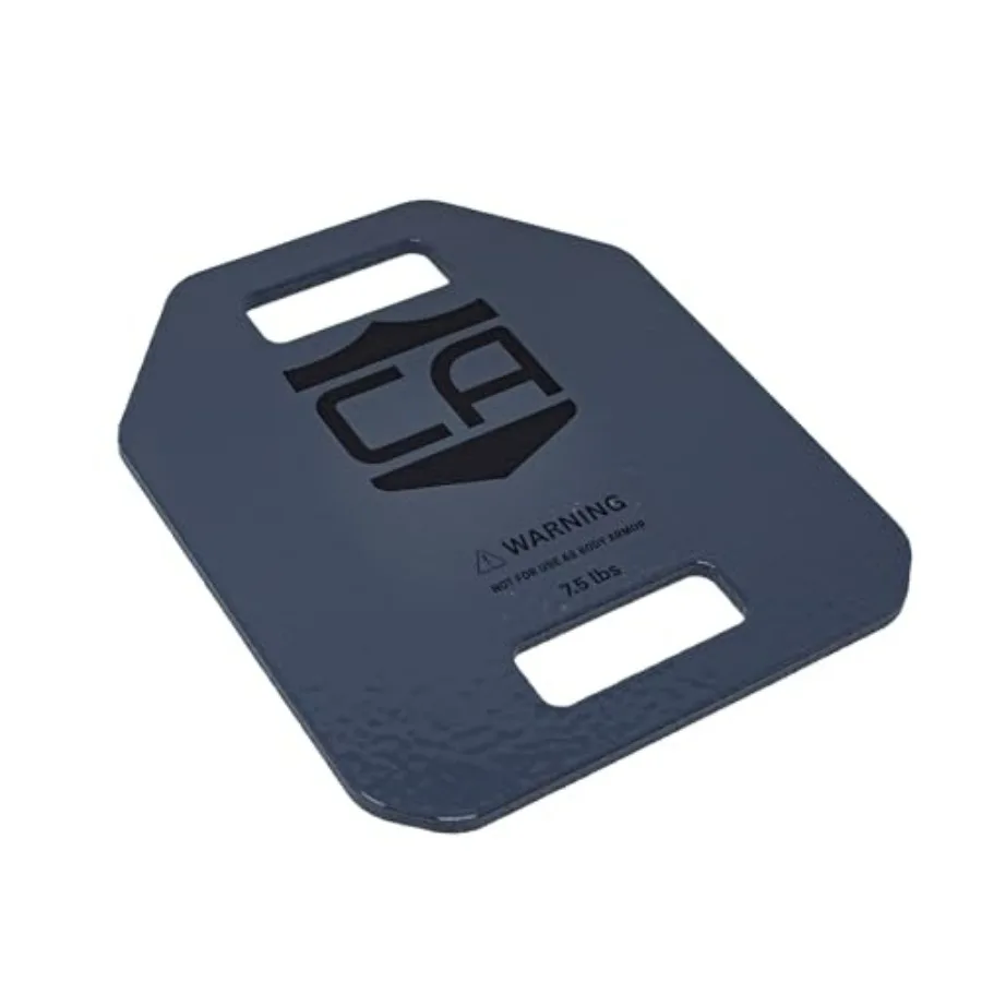 15.0LBS(7.5LBS X 2) Caliber Armor Fitness Weights - USA-Made Steel Plates for Tactical Weighted Vests, Ruck Vest, Running Gear,